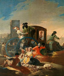 Valencianische Topfverkäufer (El cacharrero), c.1778/79 von Goya | Leinwand Kunstdruck