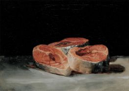 Still Life with Three Salmon Steaks, c.1808/12 by Goya | Giclée Canvas Print