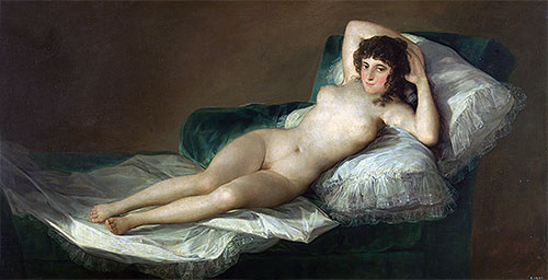 Goya | The Nude Maja, c.1797/00 | Giclée Canvas Print