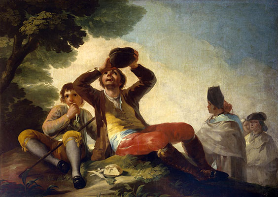 Der Trinker, 1777 | Goya | Giclée Leinwand Kunstdruck