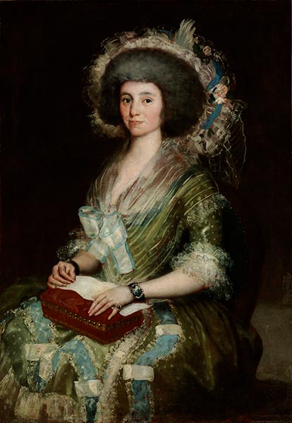 Die Frau von Ceán Bermúdez, c.1785 | Goya | Giclée Leinwand Kunstdruck