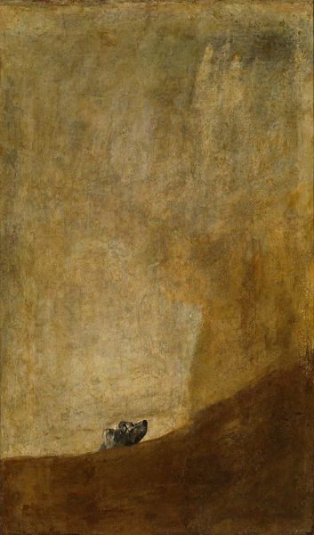 Der Hund, c.1820/23 | Goya | Giclée Leinwand Kunstdruck