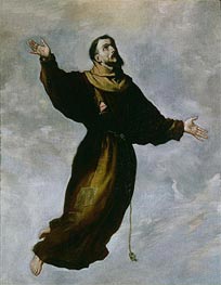 Levitation of St. Francis | Zurbaran | Painting Reproduction
