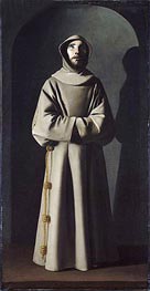 Saint Francis, c.1640/45 by Zurbaran | Canvas Print
