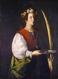 Saint Lucy | Zurbaran | Painting Reproduction