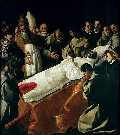 The Exhibition of the Body of St. Bonaventure, a.1627 | Zurbaran