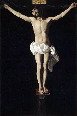 Crucified Jesus, c.1630/40 | Zurbaran | Giclée Leinwand Kunstdruck