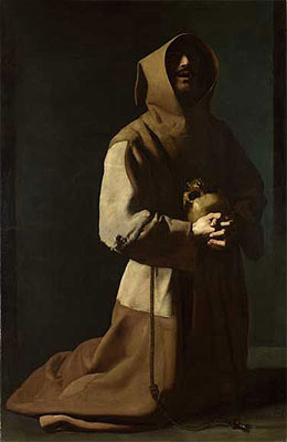 Der heilige Franziskus in Meditation, c.1635/39 | Zurbaran