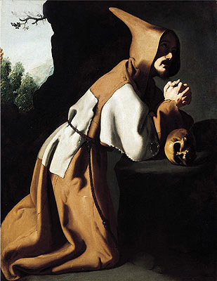 Der heilige Franziskus im Gebet, c.1638/39 | Zurbaran