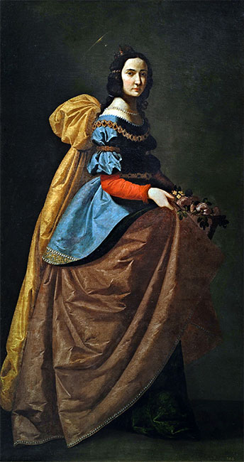 Zurbaran | Saint Elisabeth of Portugal, c.1635 | Giclée Canvas Print
