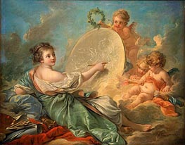 Allegory of Painting | Boucher | Gemälde Reproduktion