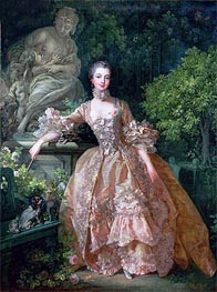 Madame de Pompadour, 1759 von Boucher | Leinwand Kunstdruck
