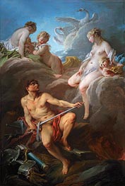 Venus Asking Vulcan for the Armour of Aeneas, 1732 von Boucher | Leinwand Kunstdruck