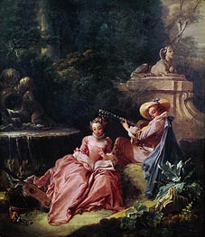 The Music Lesson | Boucher | Painting Reproduction