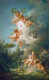 The Target of Love, 1758 by Boucher | Canvas Print