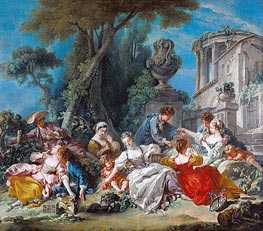 The Bird Catchers | Boucher | Painting Reproduction