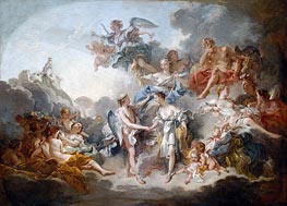 Marriage of Cupid and Psyche, 1744 by Boucher | Canvas Print