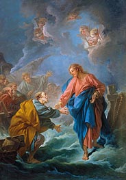 Saint Peter Attempts to Walk on Water | Boucher | Painting Reproduction