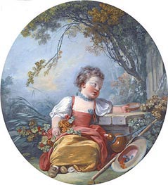 The Little Pilgrim, c.1755/60 by Boucher | Canvas Print