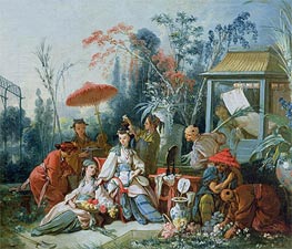 Boucher | The Chinese Garden, c.1742 | Giclée Canvas Print