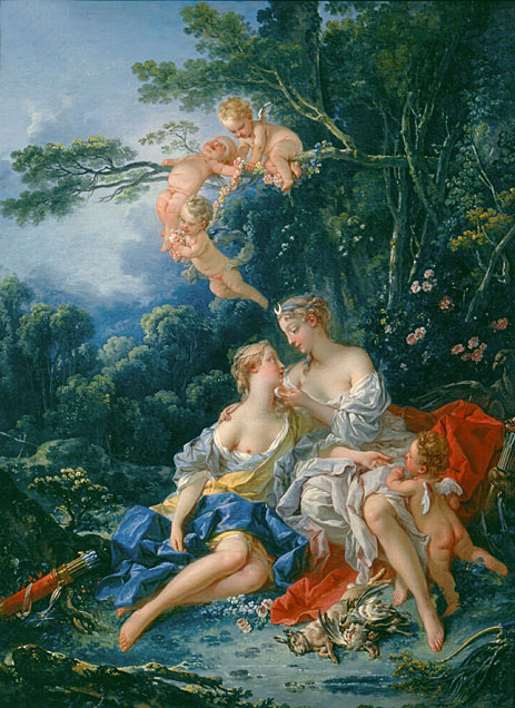 Jupiter und Kallisto, 1744 | Boucher | Giclée Leinwand Kunstdruck