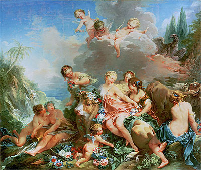 Boucher | The Rape of Europa, c.1732/34 | Giclée Leinwand Kunstdruck