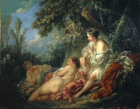 Die vier Jahreszeiten: Sommer, 1755 von Boucher | Leinwand-Kunstdruck