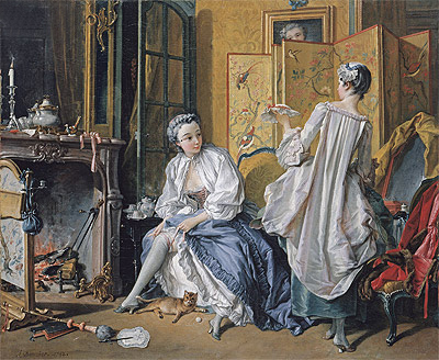 La Toilette, 1742 | Boucher | Giclée Leinwand Kunstdruck