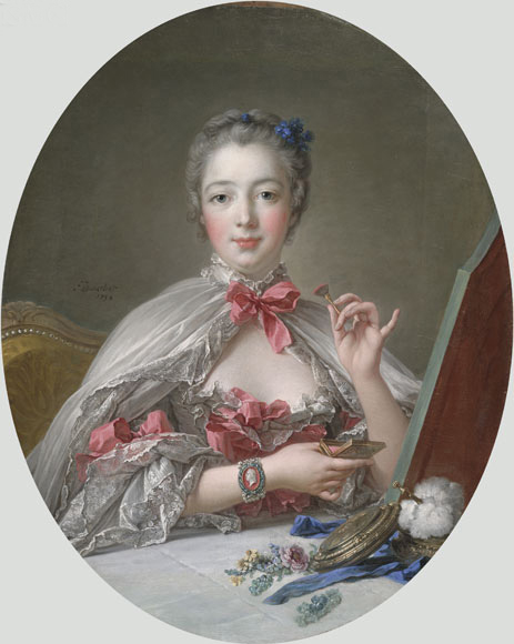 Jeanne-Antoinette Poisson, Marquise de Pompadour, 1758 | Boucher | Giclée Leinwand Kunstdruck