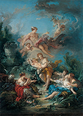 Merkur vertraut den Säugling Bacchus den Nymphen von Nysa an, 1769 | Boucher