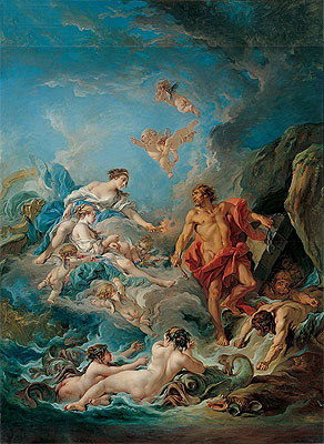 Juno Asking Aeolus to Release the Winds, 1769 | Boucher | Giclée Leinwand Kunstdruck