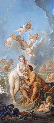 Venus and Vulcan, 1754 | Boucher | Giclée Leinwand Kunstdruck
