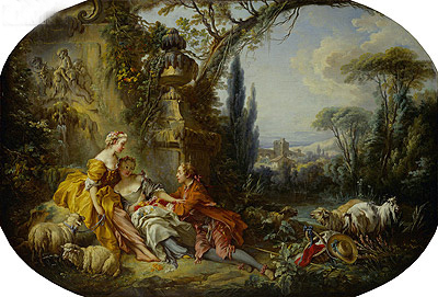 Die Freuden des Landlebens, 1892 von Boucher | Leinwand-Kunstdruck