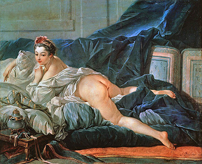 Odaliske, 1745 von Boucher | Leinwand-Kunstdruck