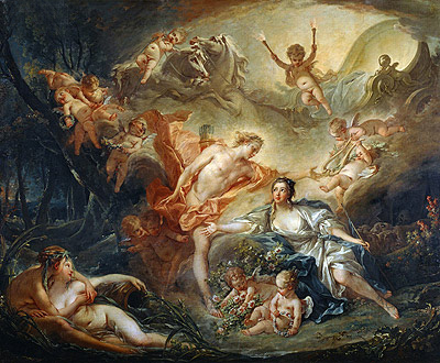 Apollo offenbart seine Göttlichkeit der Schäferin Isse, 1750 | Boucher