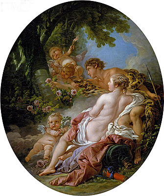 Angelica and Medoro, 1763 | Boucher | Giclée Canvas Print