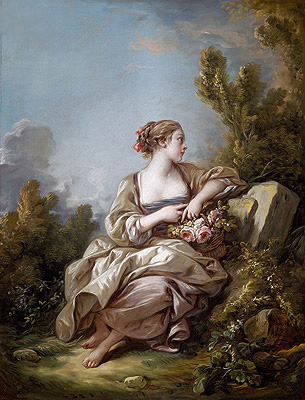 Der Gärtner, 1761 von Boucher | Leinwand-Kunstdruck
