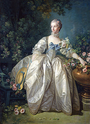 Madame Bergeret, 1746 von Boucher | Leinwand-Kunstdruck