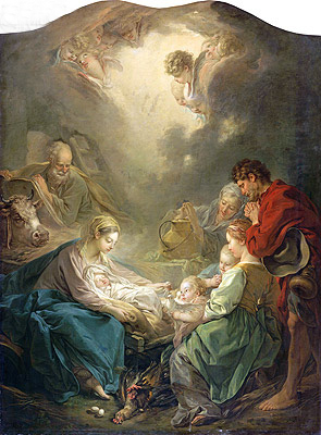 The Light of the World (Nativity), 1750 | Boucher | Giclée Canvas Print