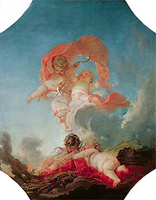 Sommer, n.d. von Boucher | Leinwand-Kunstdruck