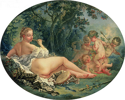 Mänade, die Flöte spielt, c.1735/38 | Boucher