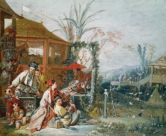 Die chinesische Jagd, c.1742 | Boucher | Giclée Leinwand Kunstdruck