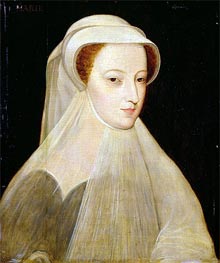 Mary Queen of Scots in White Mourning, 1561 von Francois Clouet | Leinwand Kunstdruck