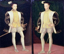 Francis II and Charles IX of France | Francois Clouet | Gemälde Reproduktion