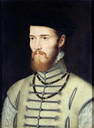 Portrait of a Man, possibly Don John of Austria, c.1570 von Francois Clouet | Leinwand Kunstdruck