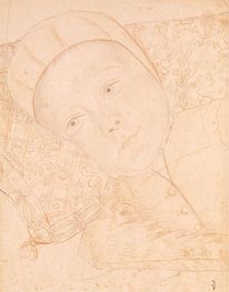 Child of Henri II and Catherine de Medici possibly Charles Maximilien Duke of Orleans | Francois Clouet | Gemälde Reproduktion