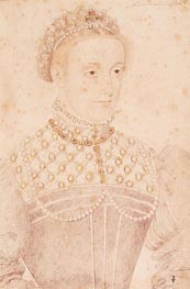 Francois Clouet | Portrait Presumed to be Mary Queen of Scots, c.1560 | Giclée Paper Print