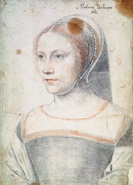 Francois Clouet | Anne de Pisseleu, Duchesse d'Etampes or Possibly Diane de Poitiers as a Widow, c.1520/25 | Giclée Paper Art Print