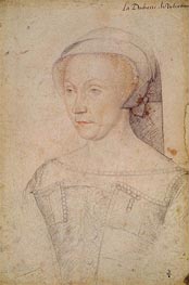 Francois Clouet | Diane de Poitiers Duchess of Valentinois, c.1555 | Giclée Paper Art Print