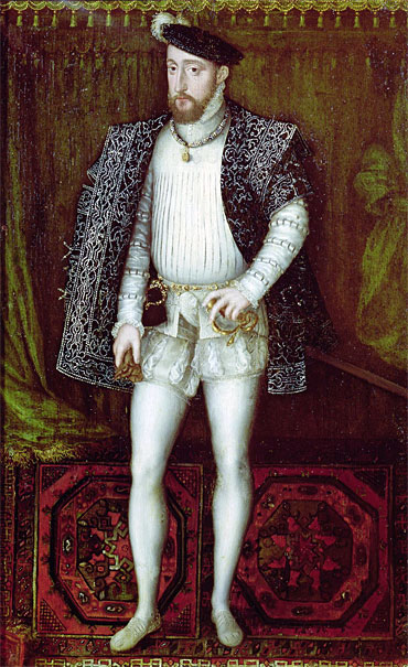 Portrait of Henri II King of France, 1547 | Francois Clouet | Giclée Leinwand Kunstdruck